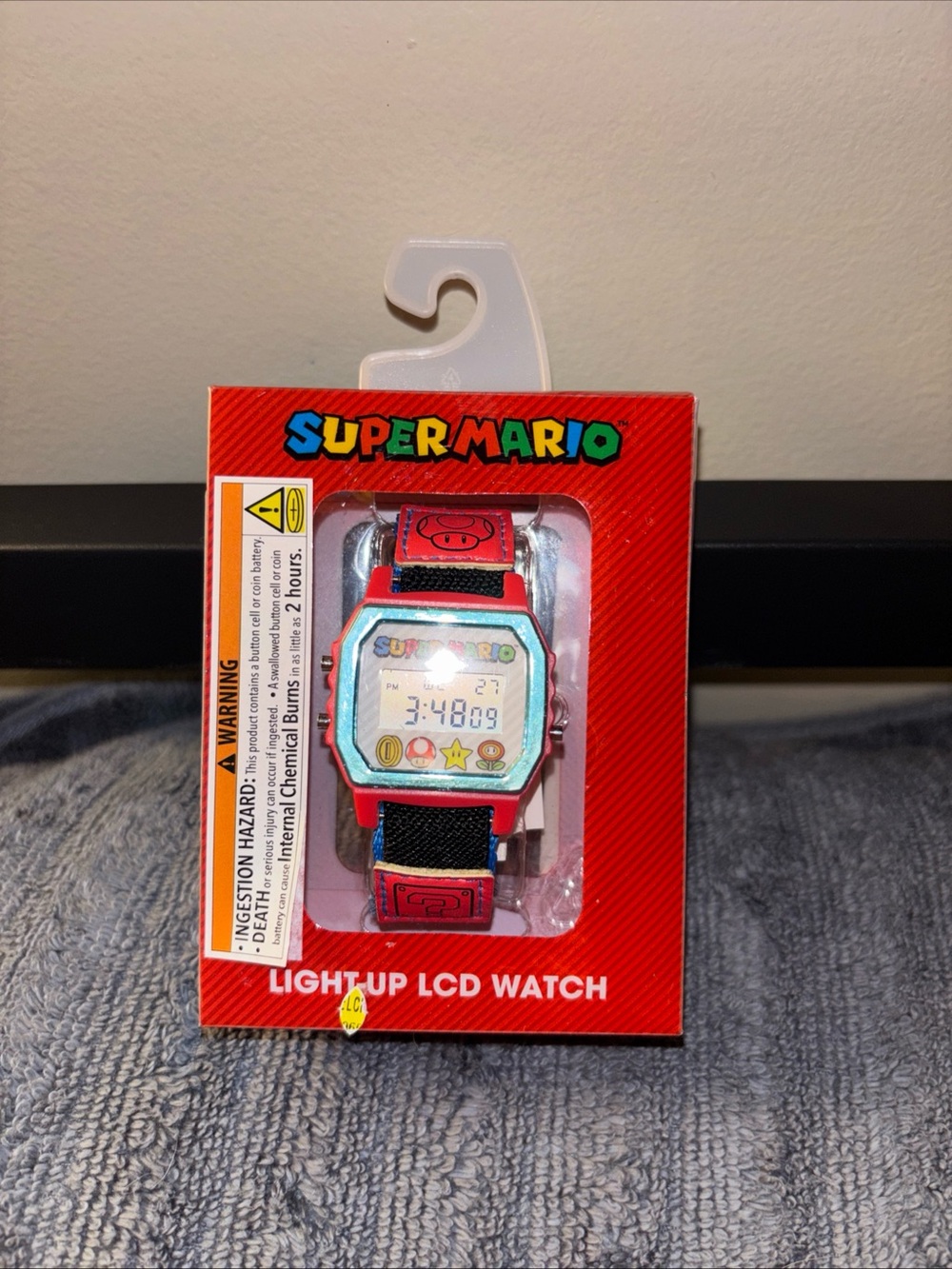 Nintendo Super Mario Blue Kids' Watch Band with Character Art